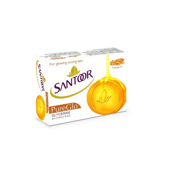Santoor Pure Glo Glycerine Soap 125gm
