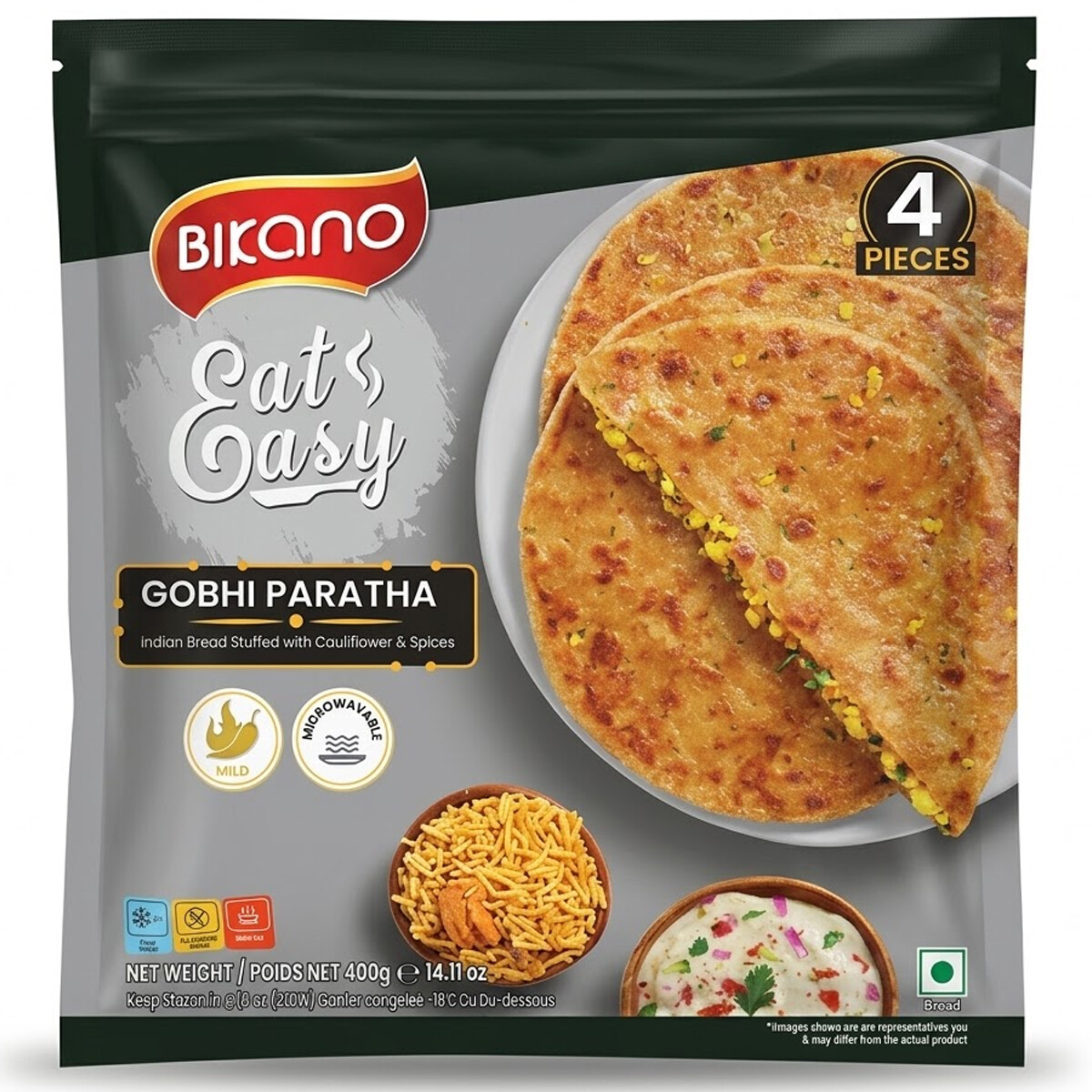 Bikano Frozen Parantha Gobhi Paratha 400g