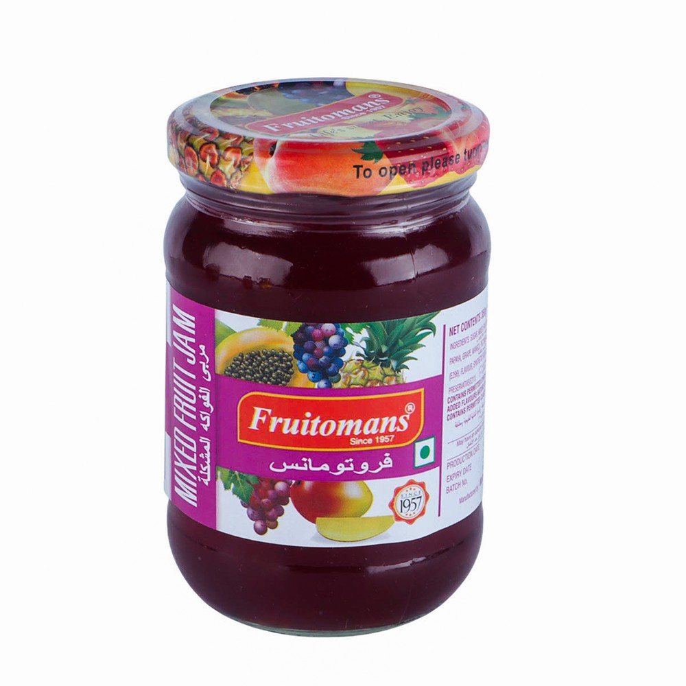 Fruitomans Jam Mix Fruit 350Gm