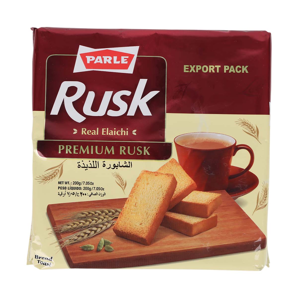Parle Rusk Real Elaichi 200G | Bakery | Crisp Breads & Rusks