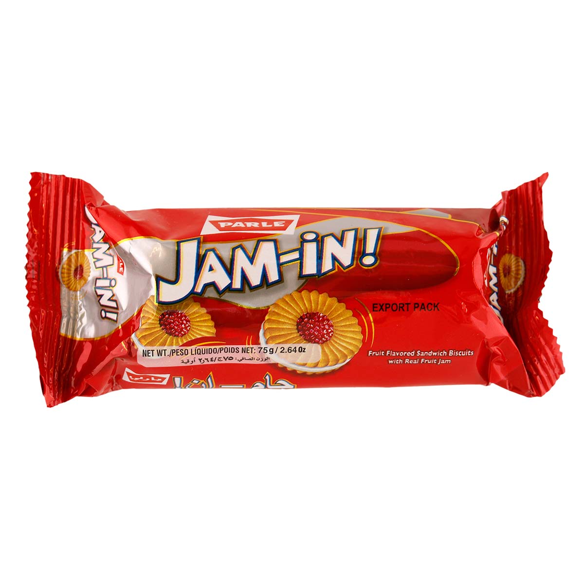 Parle Jam In Fruit Flavored Cream Biscuits 75g