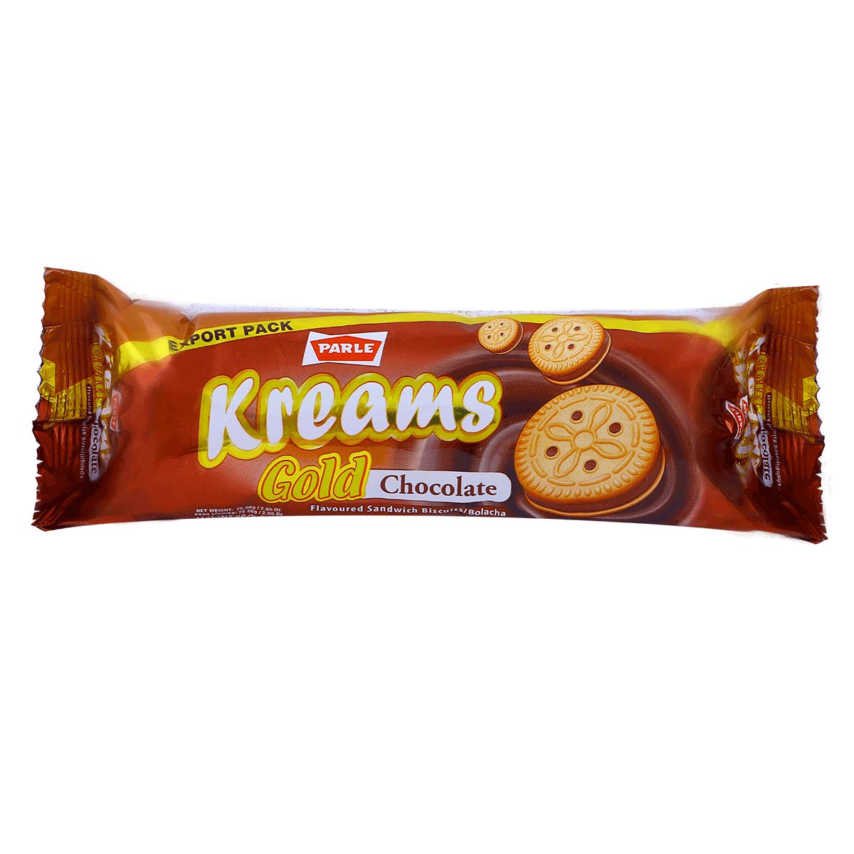 Parle Kreams Gold Chocolate Cookies 75g