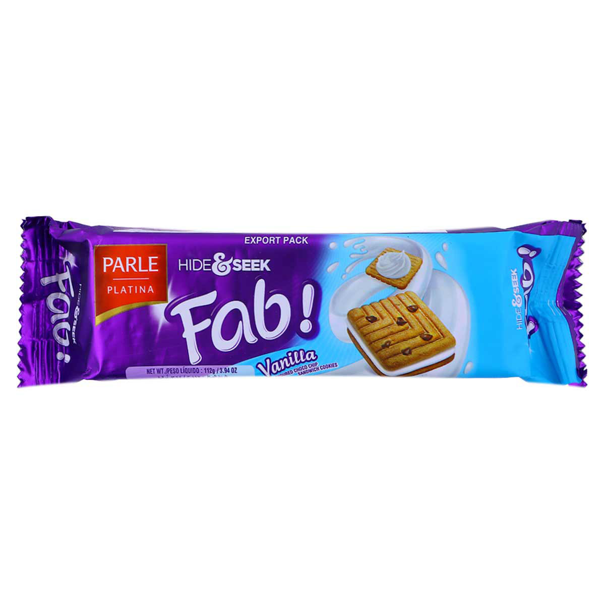 Parle Hide & Seek Vanilla Biscuit 112g