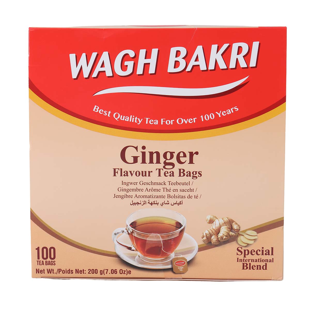 Wagh Bakri Ginger Flavour Tea 100 Bags