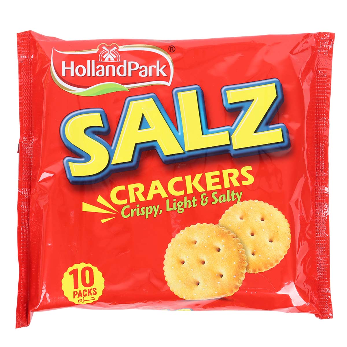 Hollandpark Salz Crispy, Light & Salty Crackers Biscuits 10x32g