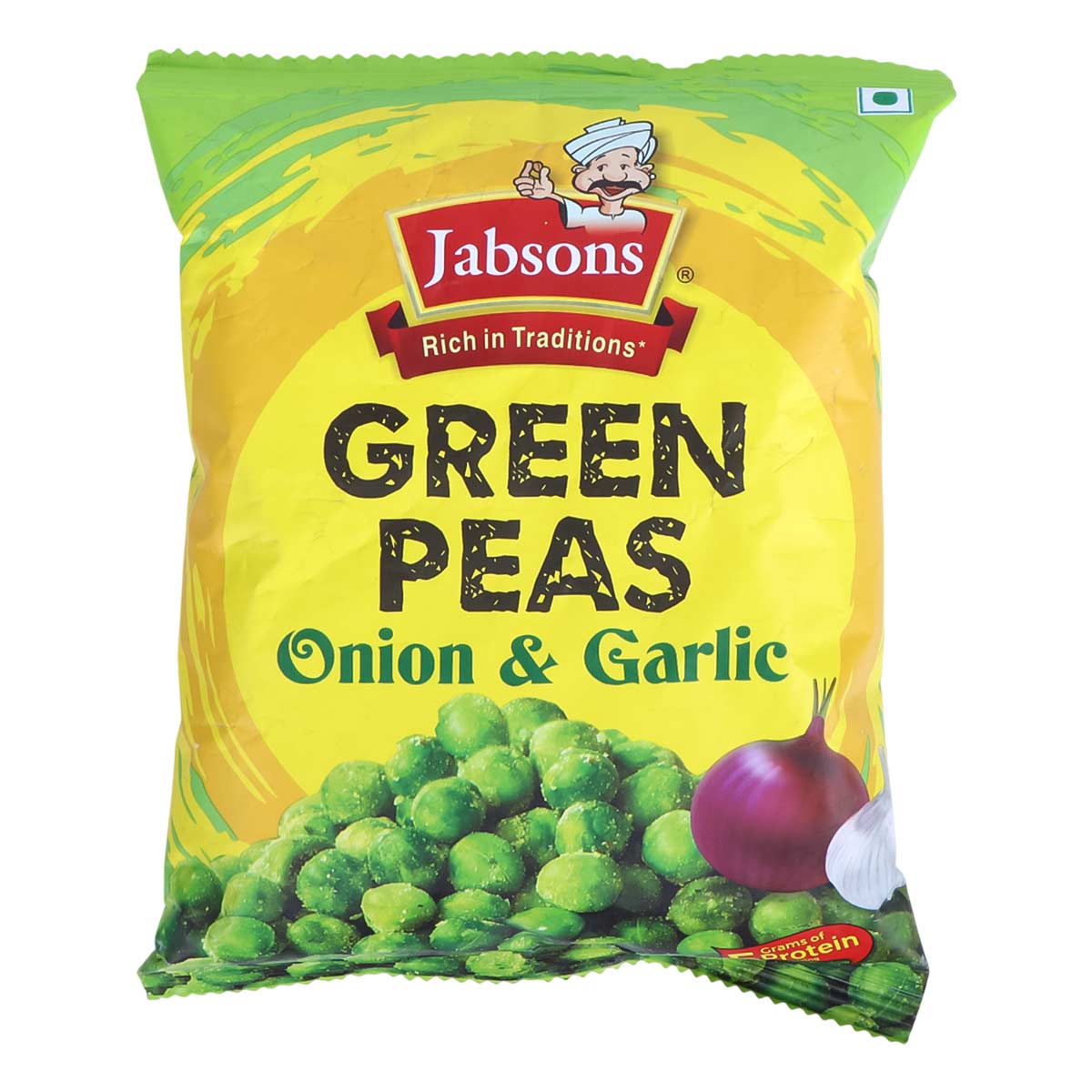 Jabsons Green Peas Onion & Garlic 150g