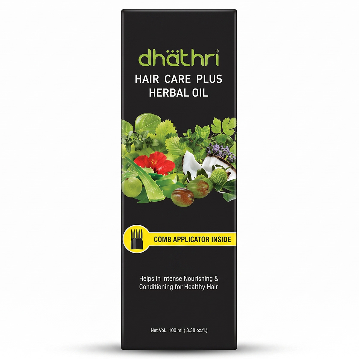 Dhathri Hair Care Plus Herbal Oil With Comb Application 100ml