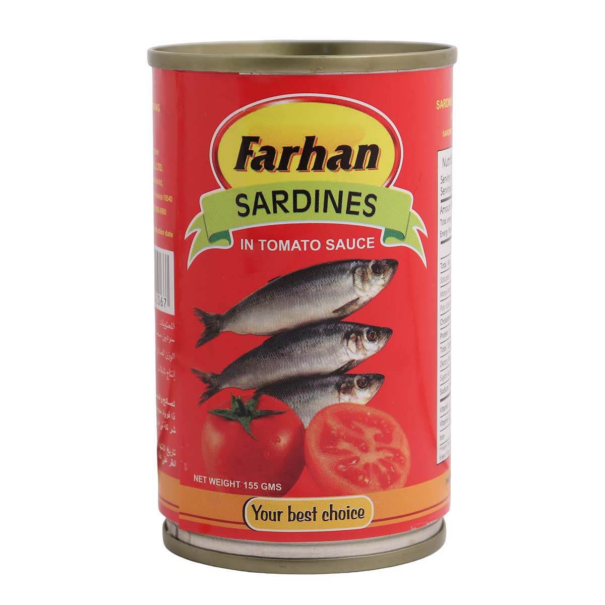 Farhan Canned Sardines In Tomato Sauce 155g