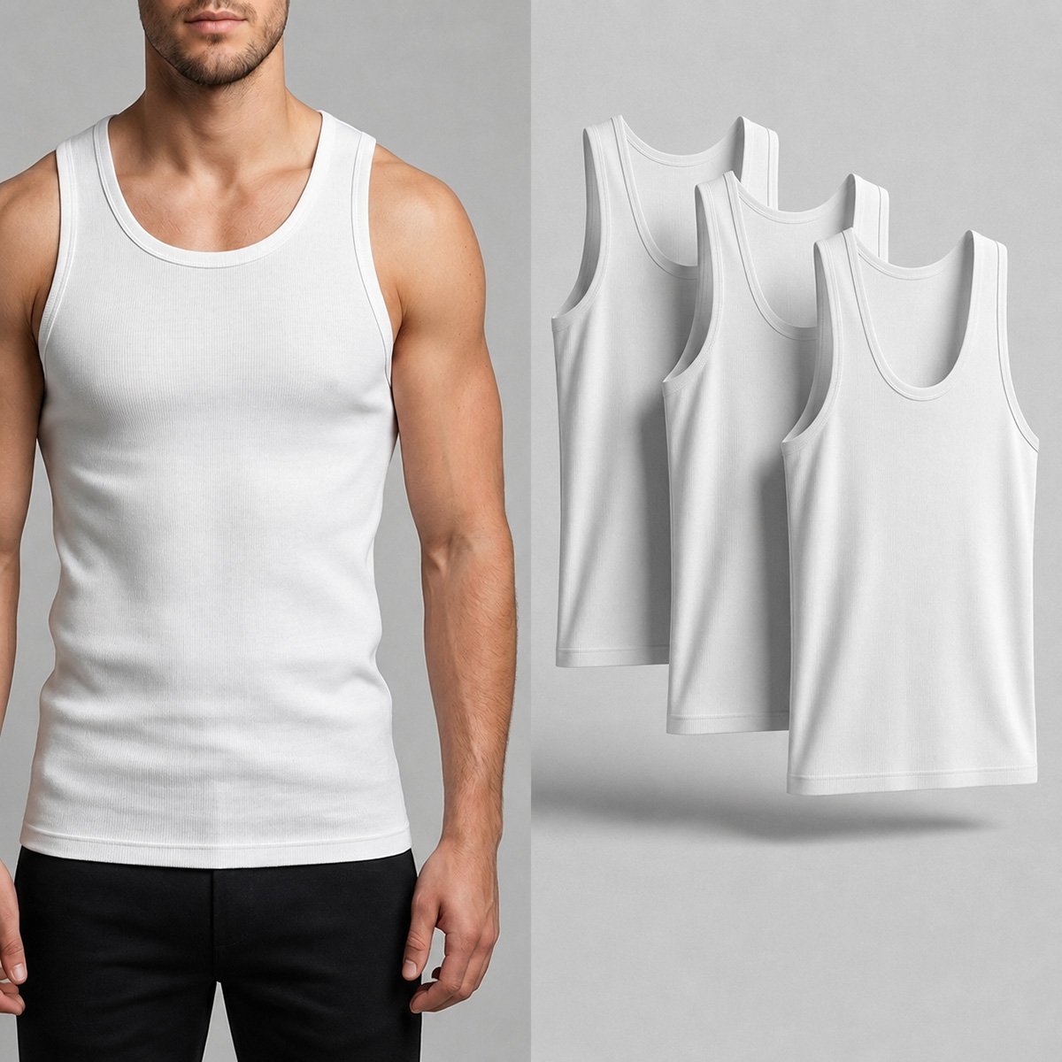 Mens Vest 3 Pieces a Pack XL