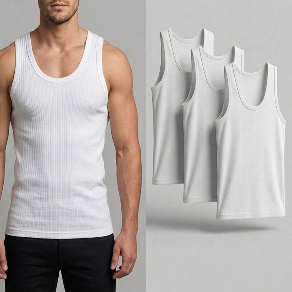 Mens Vest 3 Pieces a Pack