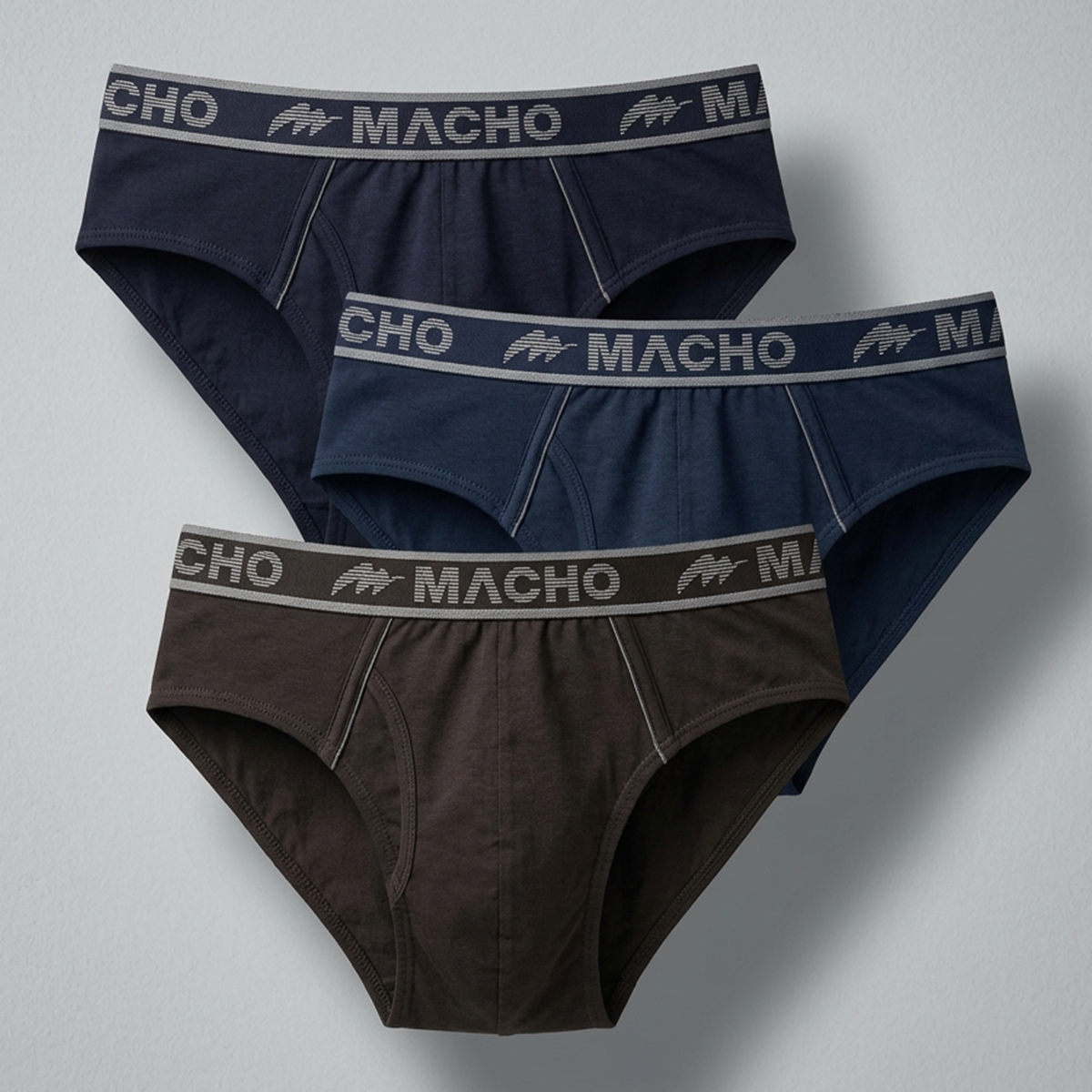 Macho Men's Boxer Briefs 3 Pieces Set 4XL