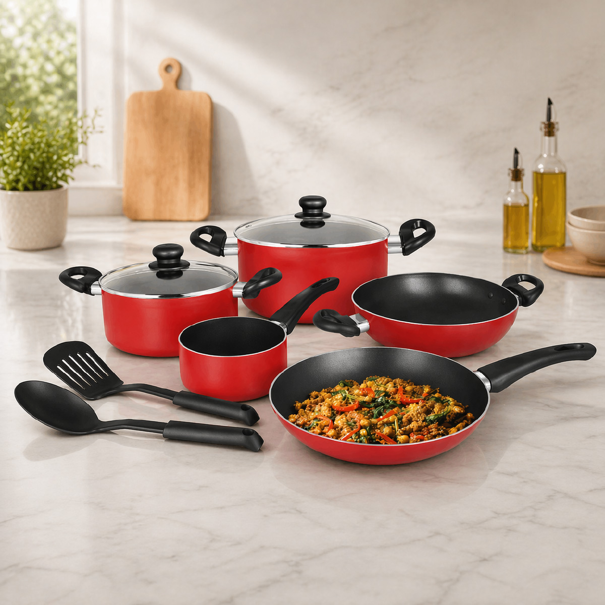 Cookware Set 9 Pieces