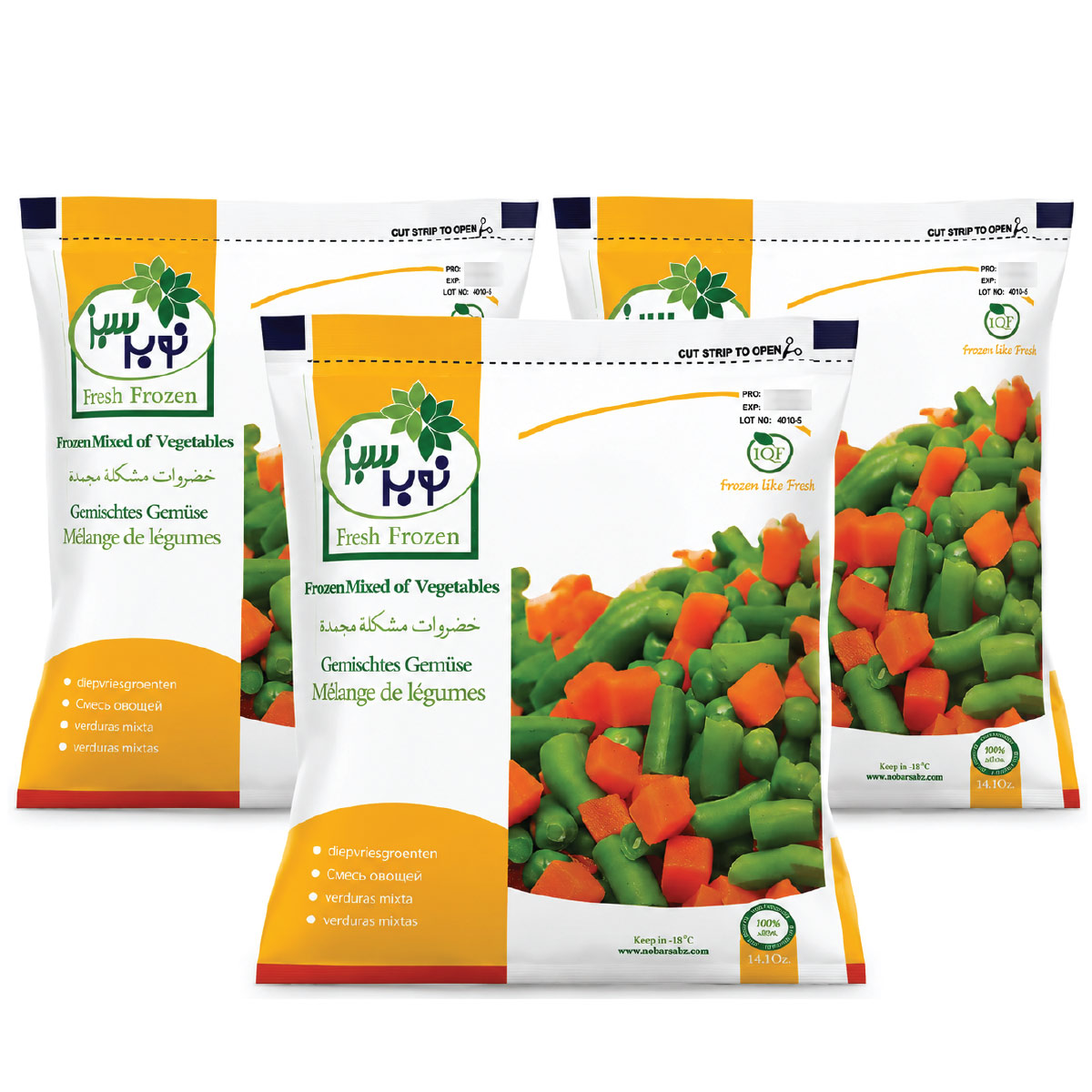 Fresh Frozen Mixed Vegetables 14Oz