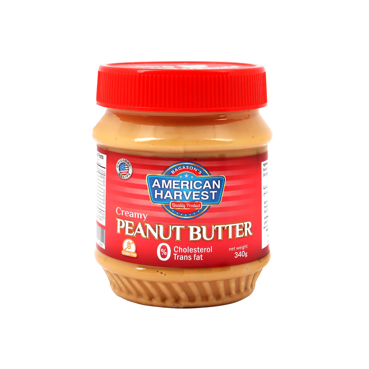 American Harvest Creamy Peanut Butter 340g