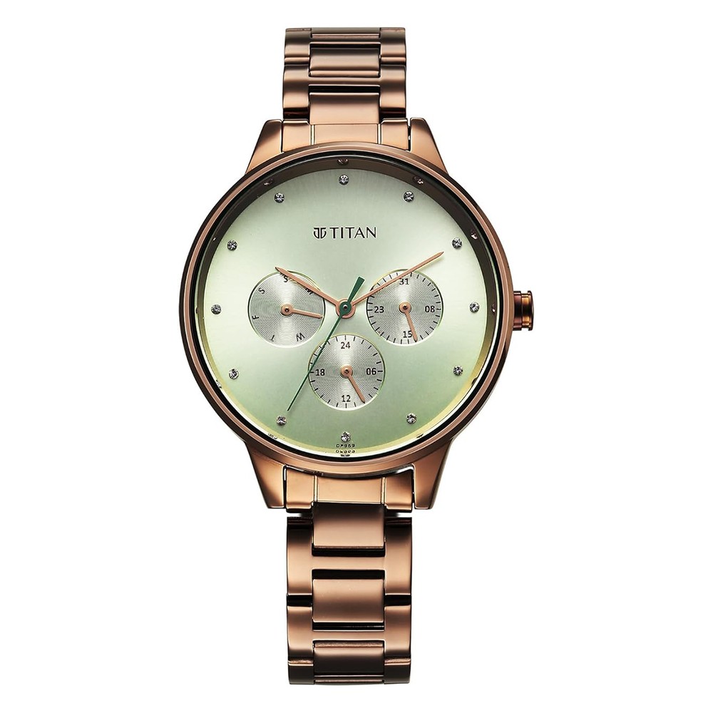 Titan Ladies Watch Green D2648QM03