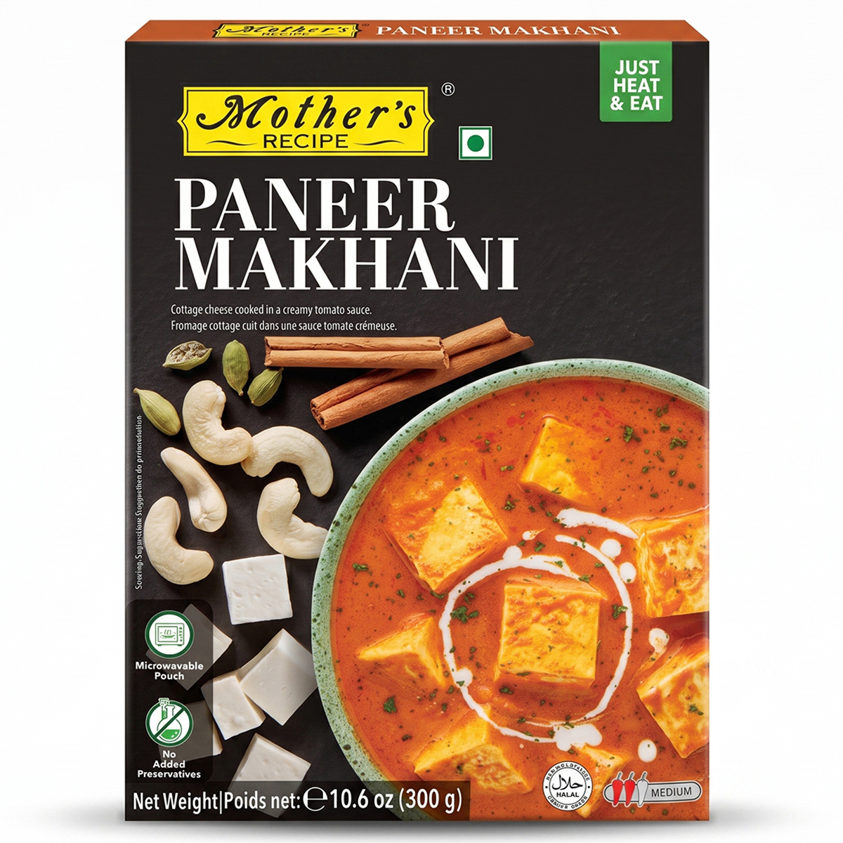 Mother's Recipe Just Heat & Eat Paneer Makhani 300g