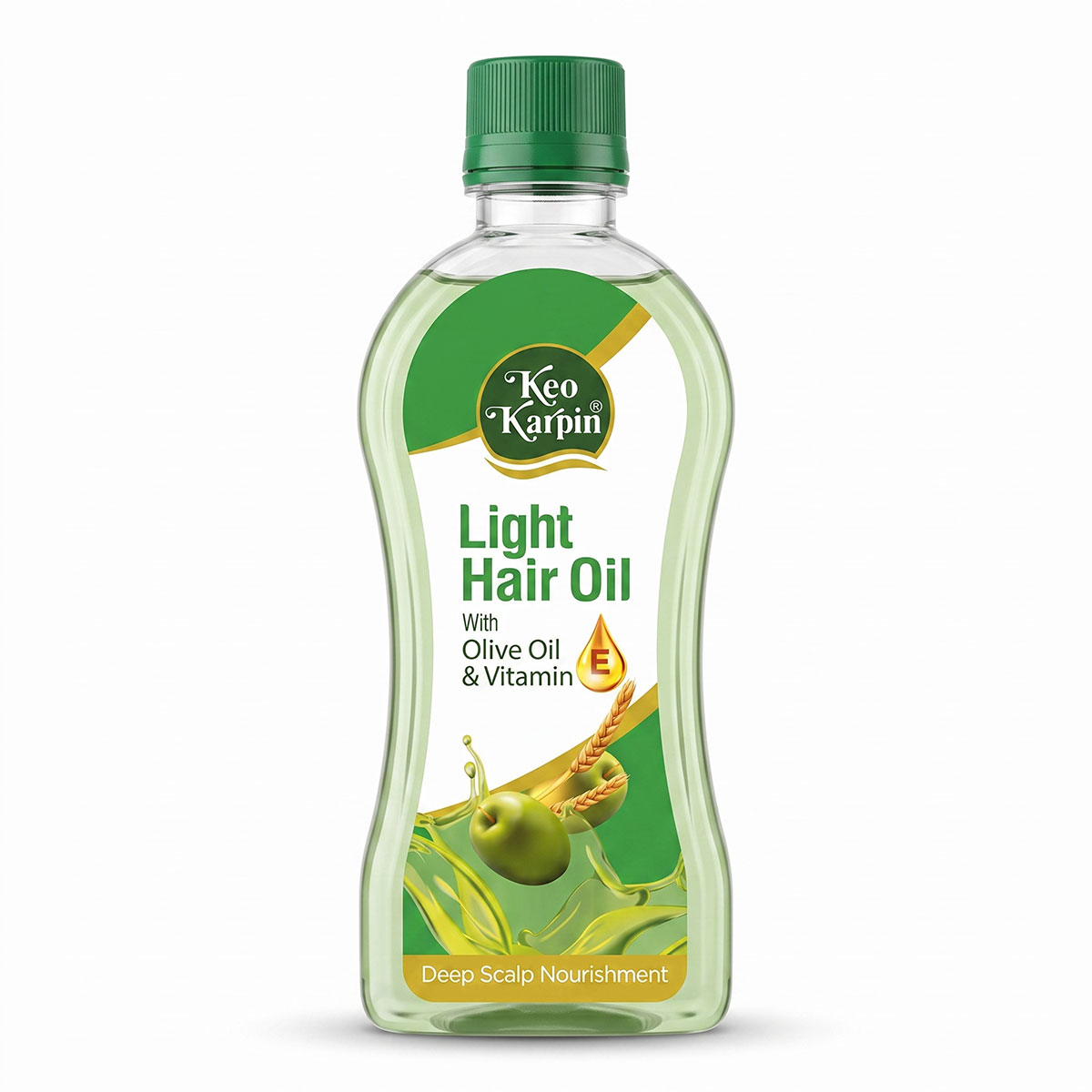 Keo Karpin Light Hair Oil With Olive Oil & Vitamin E 300ml