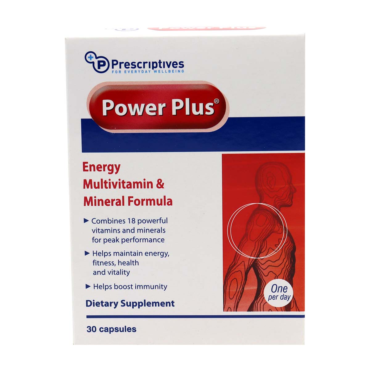 Prescriptives Power Plus Energy Multivitamin and Mineral Formula Dietary Supplement 30 Capsules