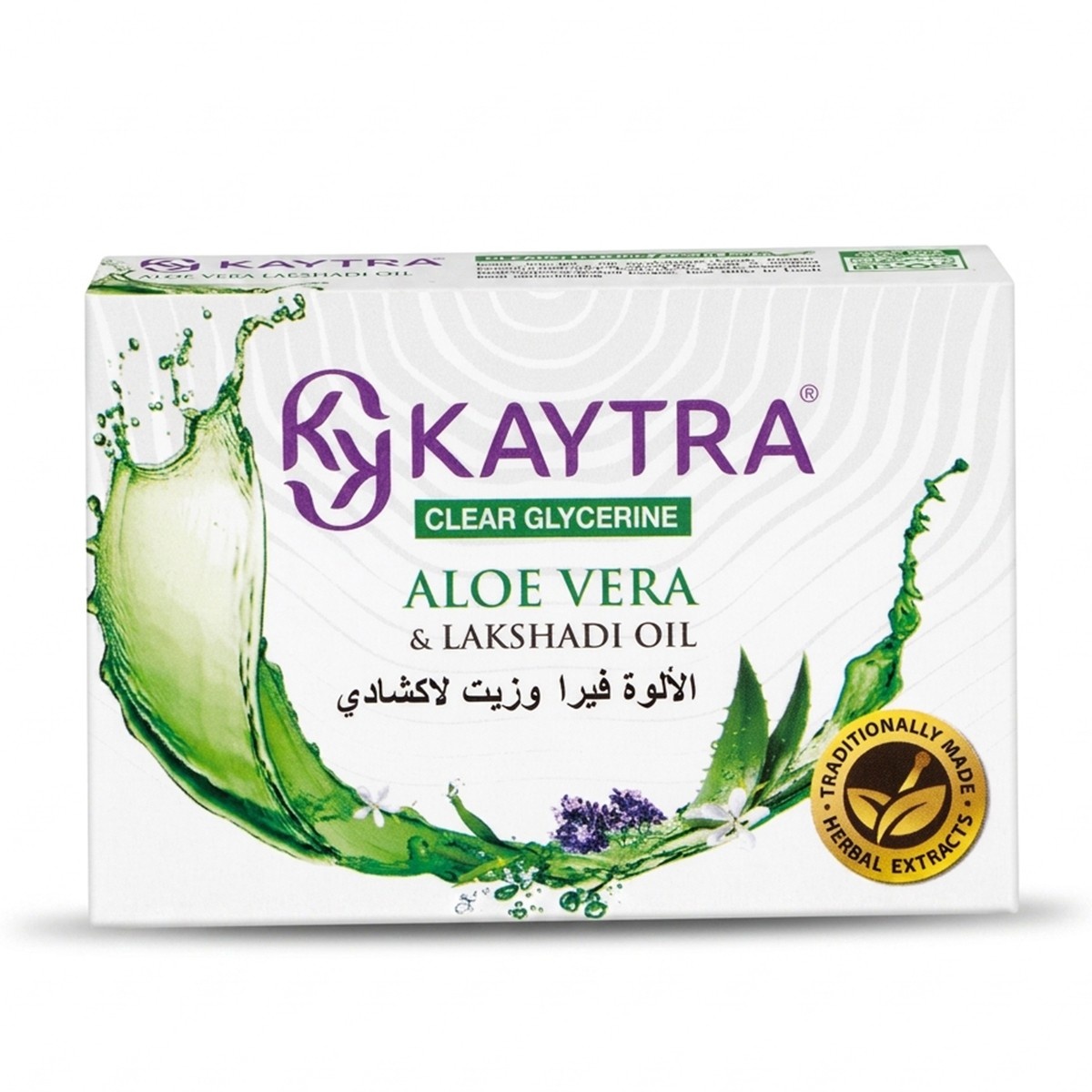 Kaytra Clear Glycerine Aloe Vera & Lakshadi Oil Bathing Bar 125g