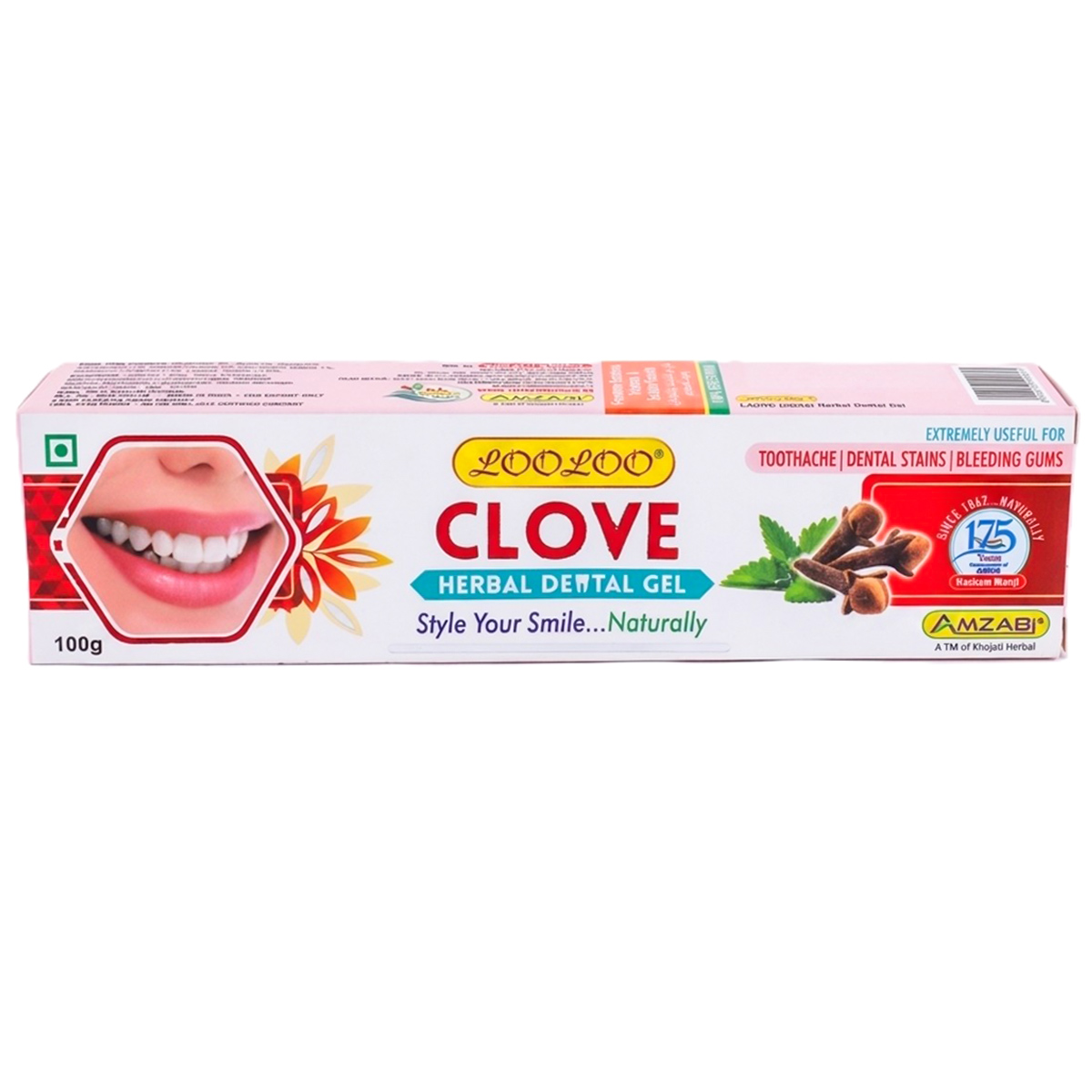 LooLoo Herbal Clove Dental Gel 100g