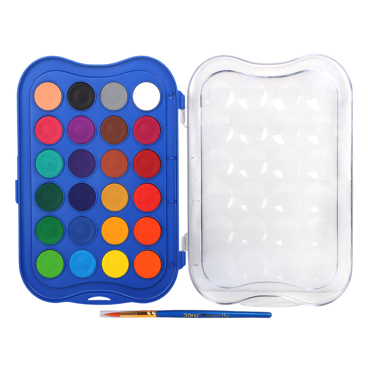 Doms Aqua Colour Cake With 1 Brush & 24 Shades