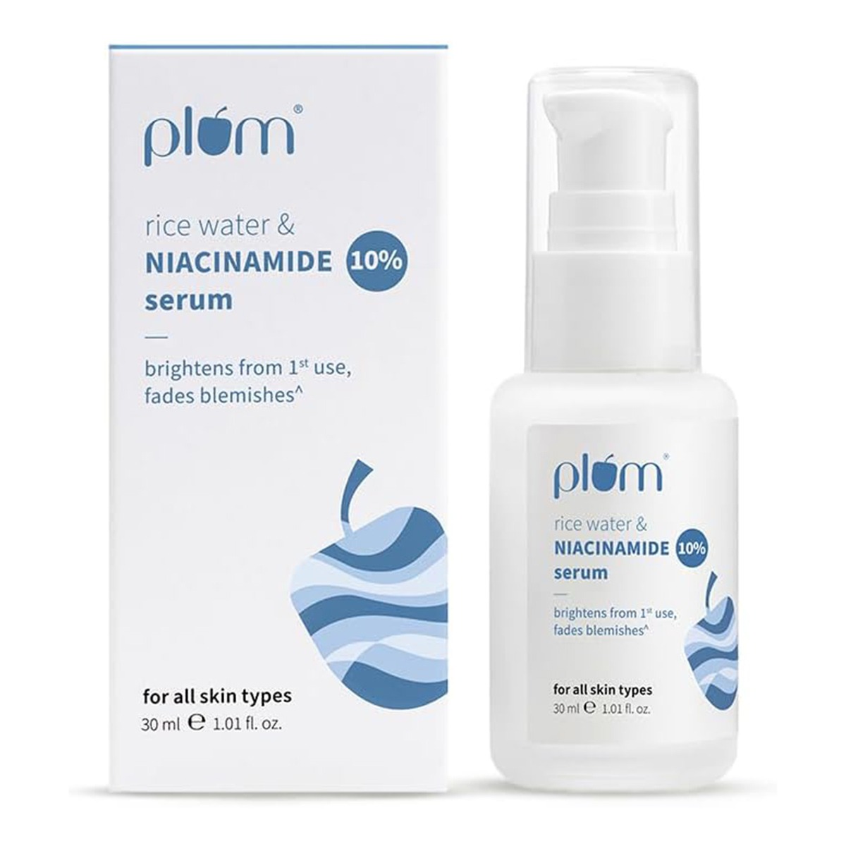 Plum 10 Percent Niacinamide Face Serum with Rice Water 30ml