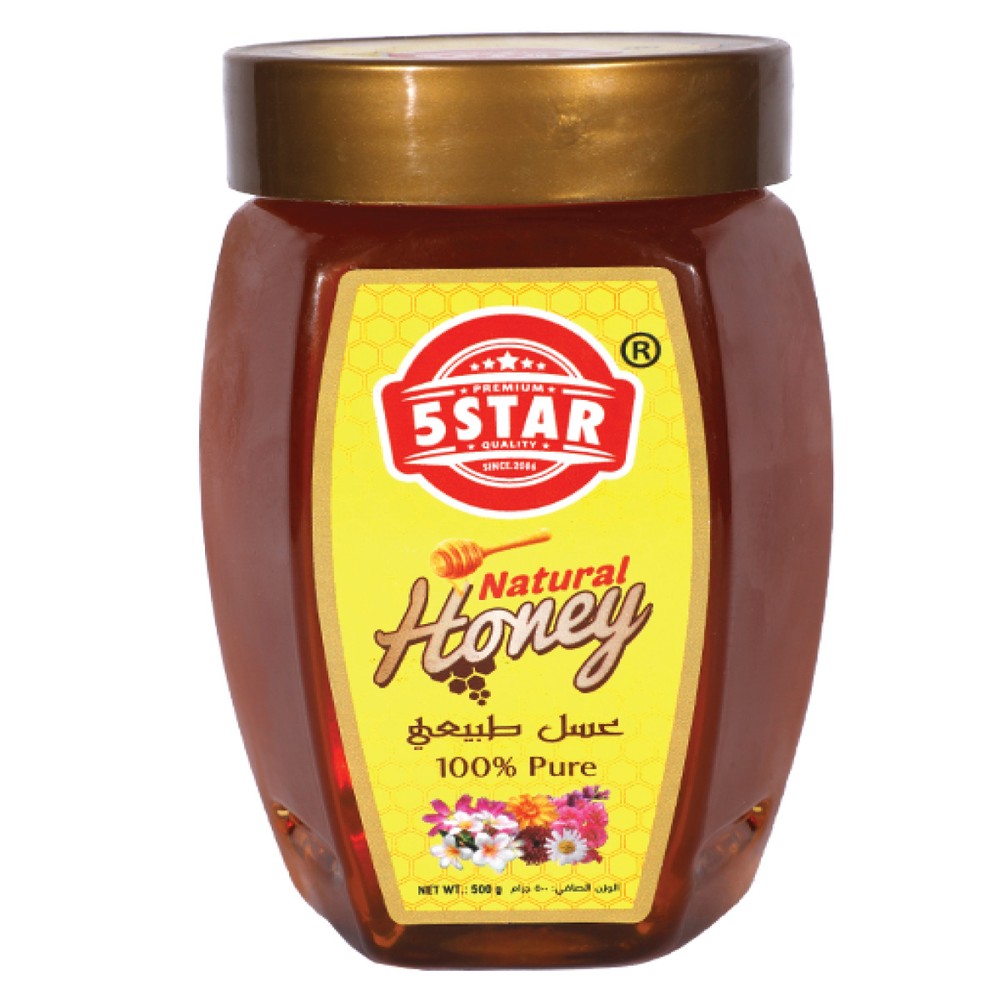5 Star Natural Honey 1kg