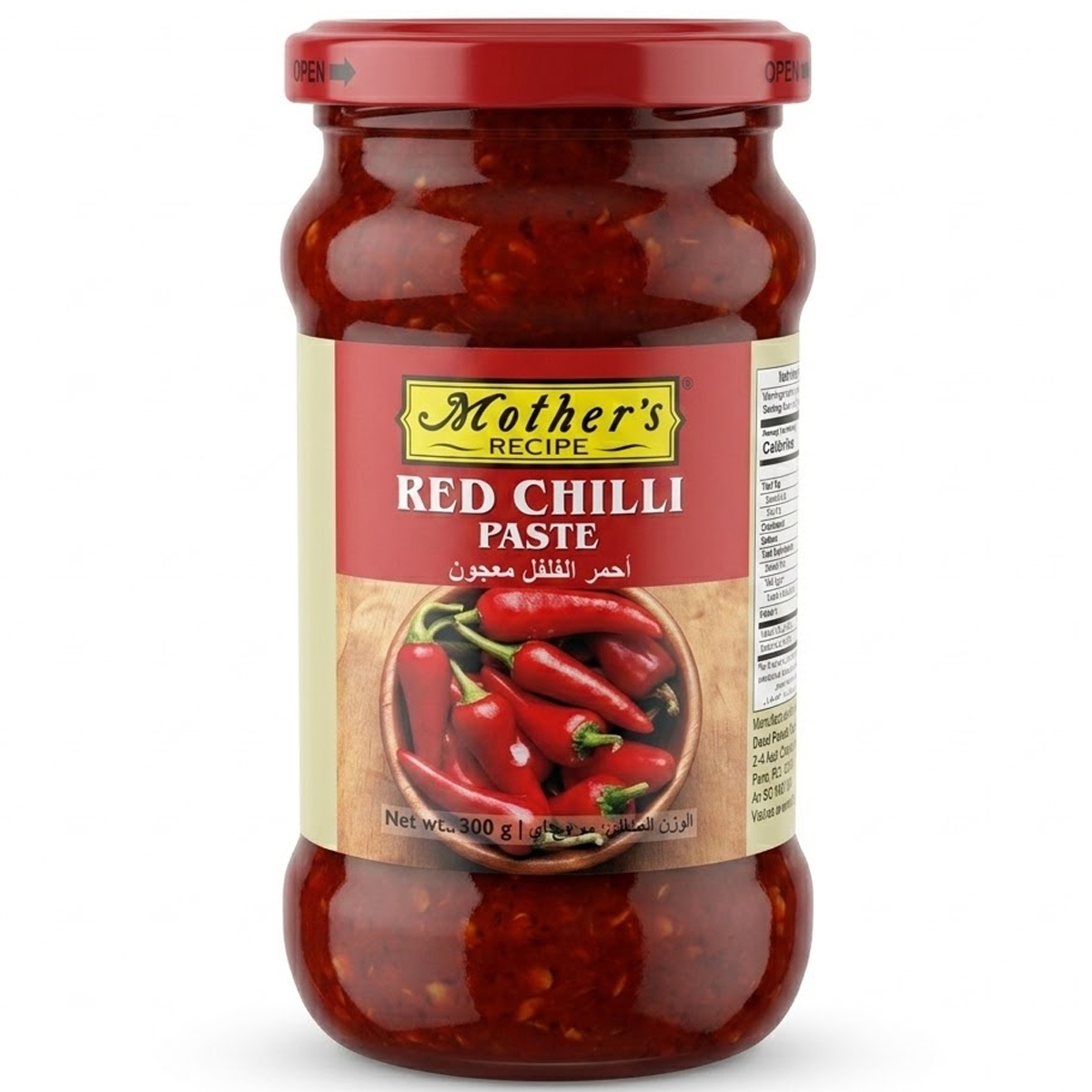 Mother's Recipe Red Chili Paste In glass Jar 300g