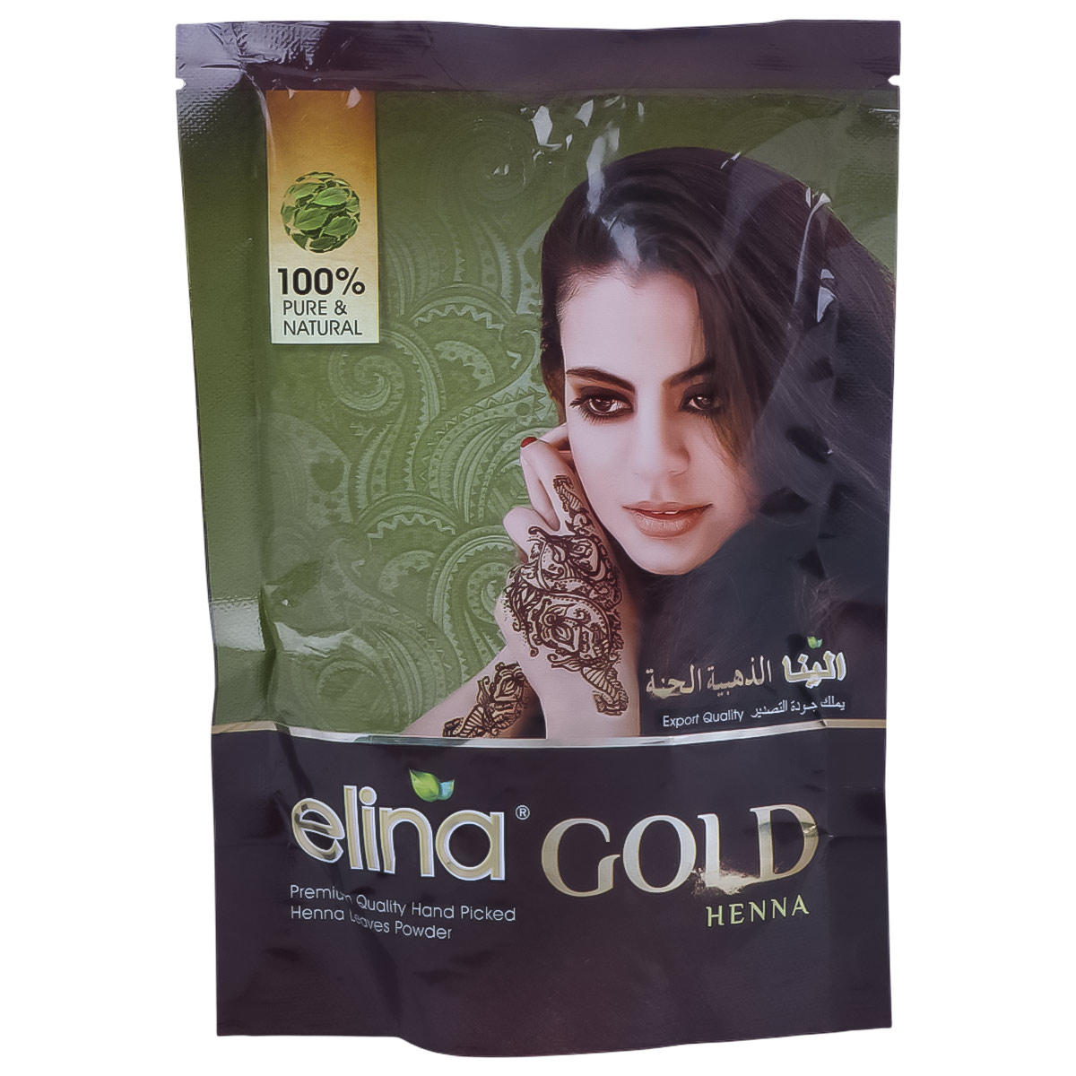 Elina Gold Pure Natural Heena For Hand And Hair 100g