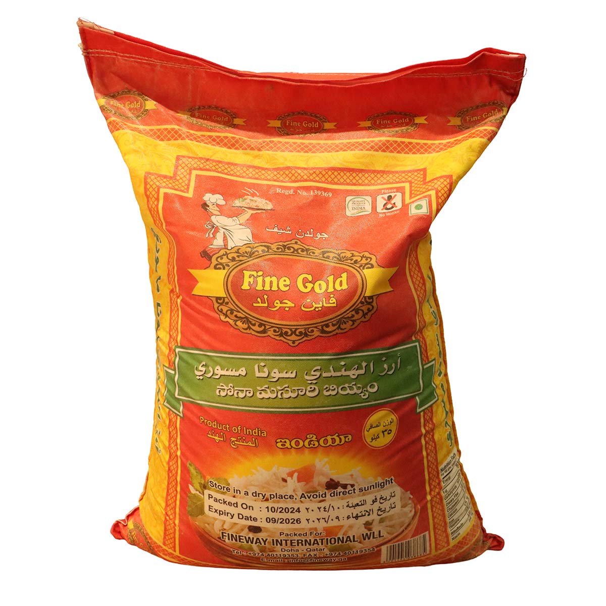 Fine Gold Sona Mansoori Rice 35kg