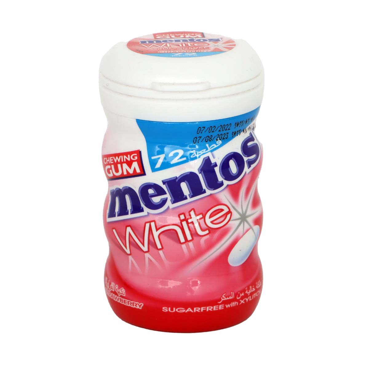 Mentos White Gum Strawberry 103gm