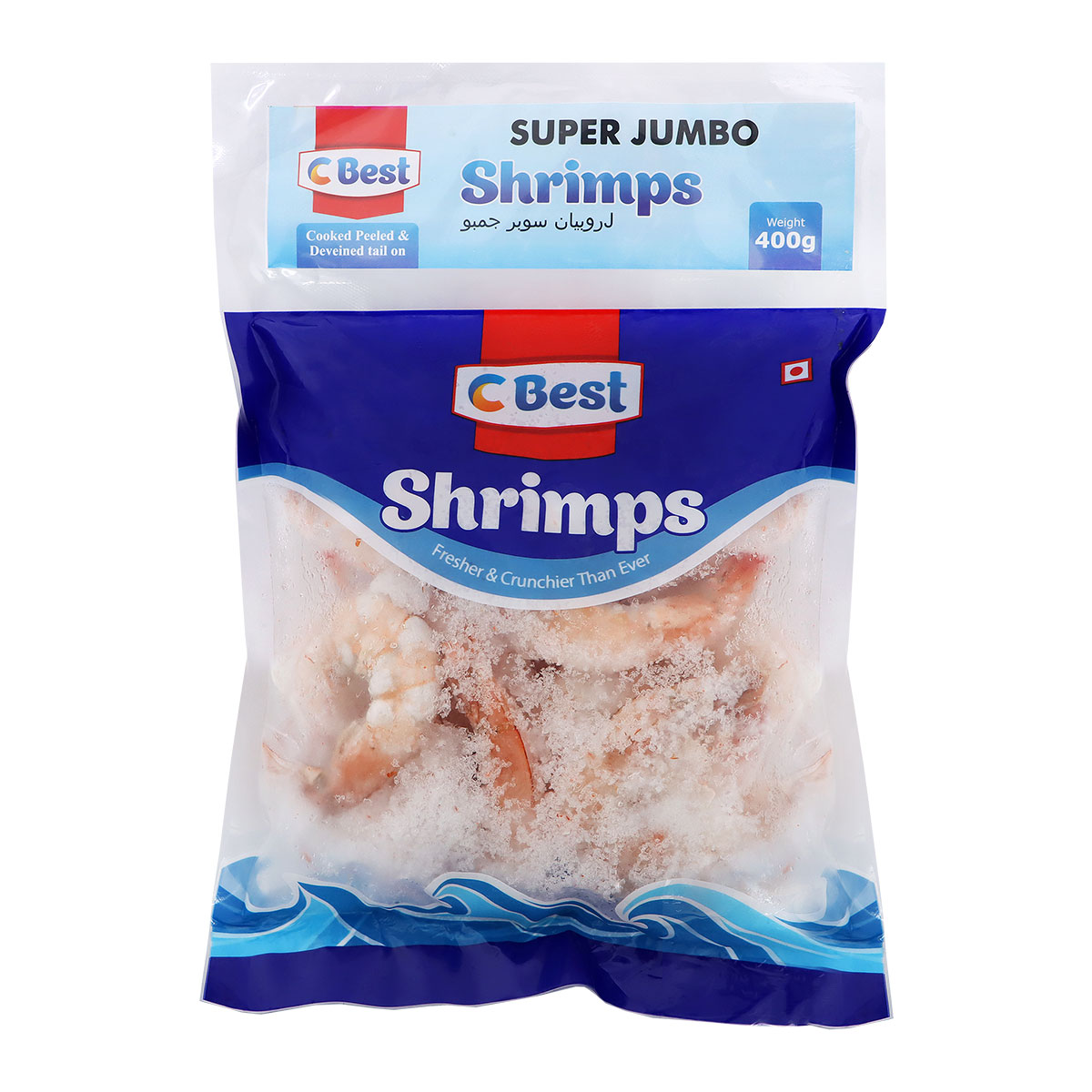 C Best Super Jumbo Frozen Shrimps 400g