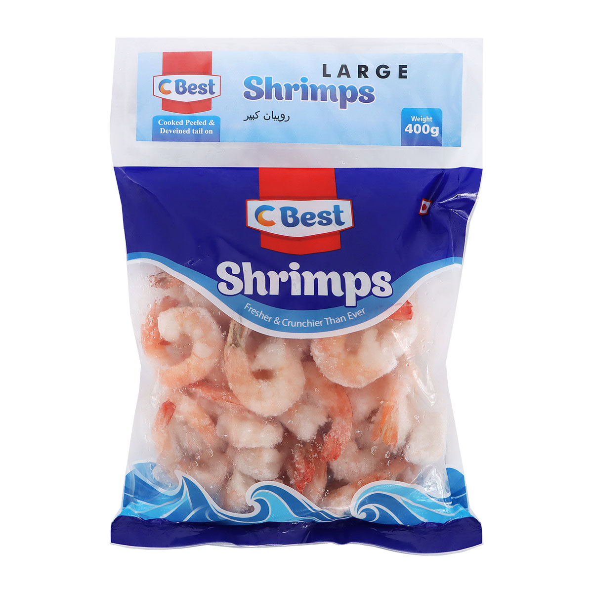 C Best Large Frozen Shrimps 400g