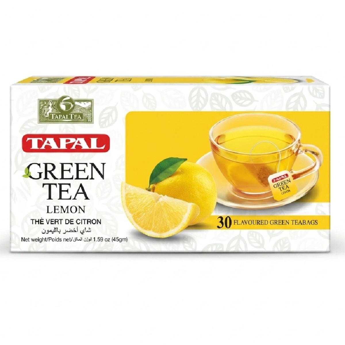 Tapal Green Tea Lemon 30 Pieces 45g
