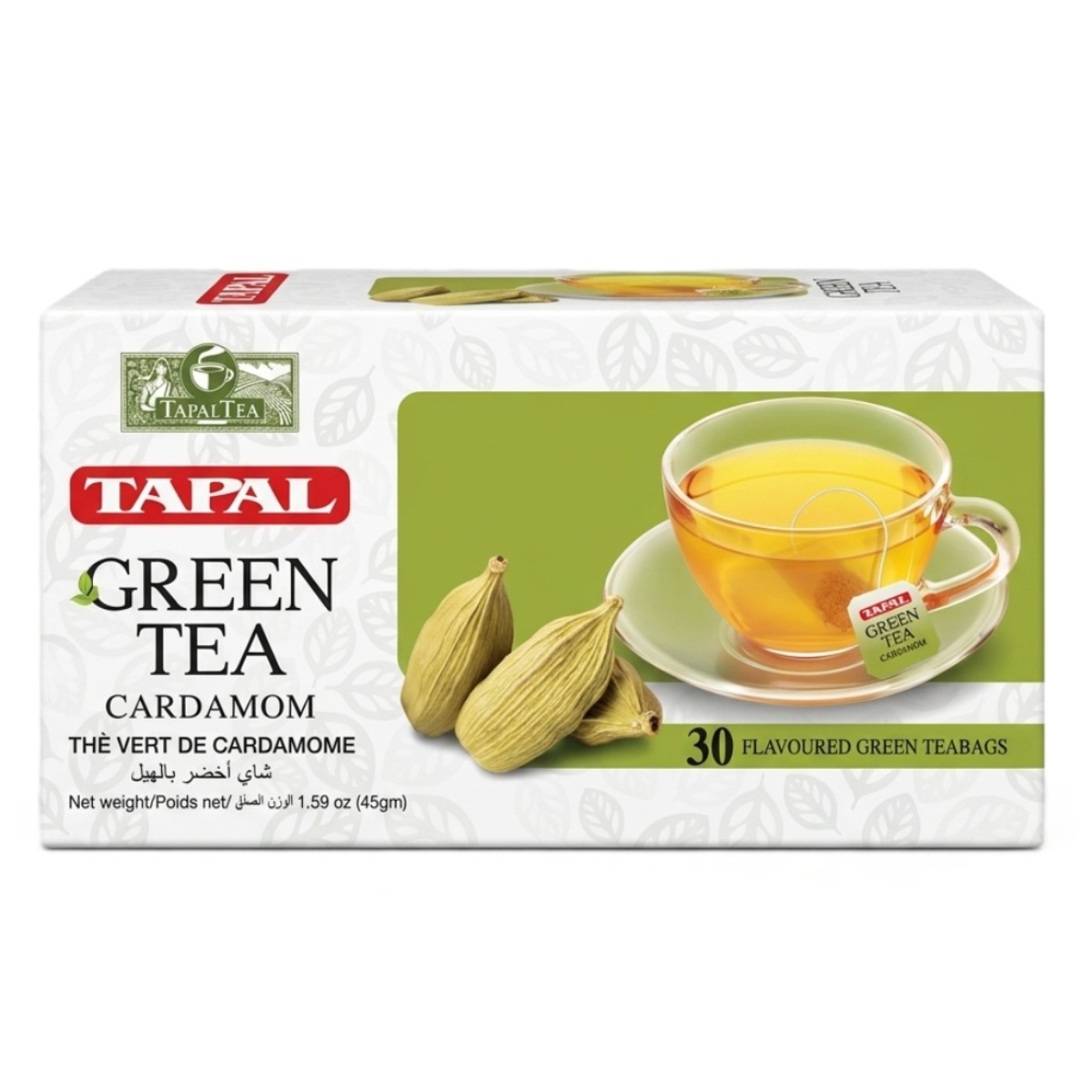 Tapal Green Tea Cardamom 30 Pieces 45g
