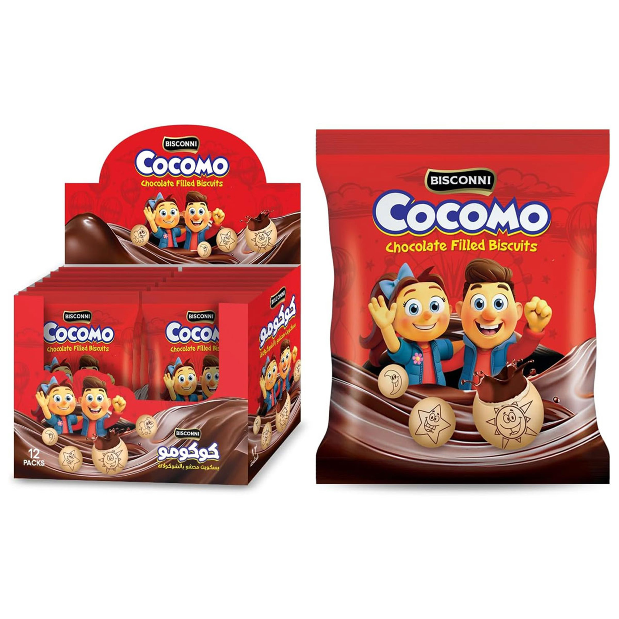Bisconni Cocomo Chocolate Biscuits 12x35g