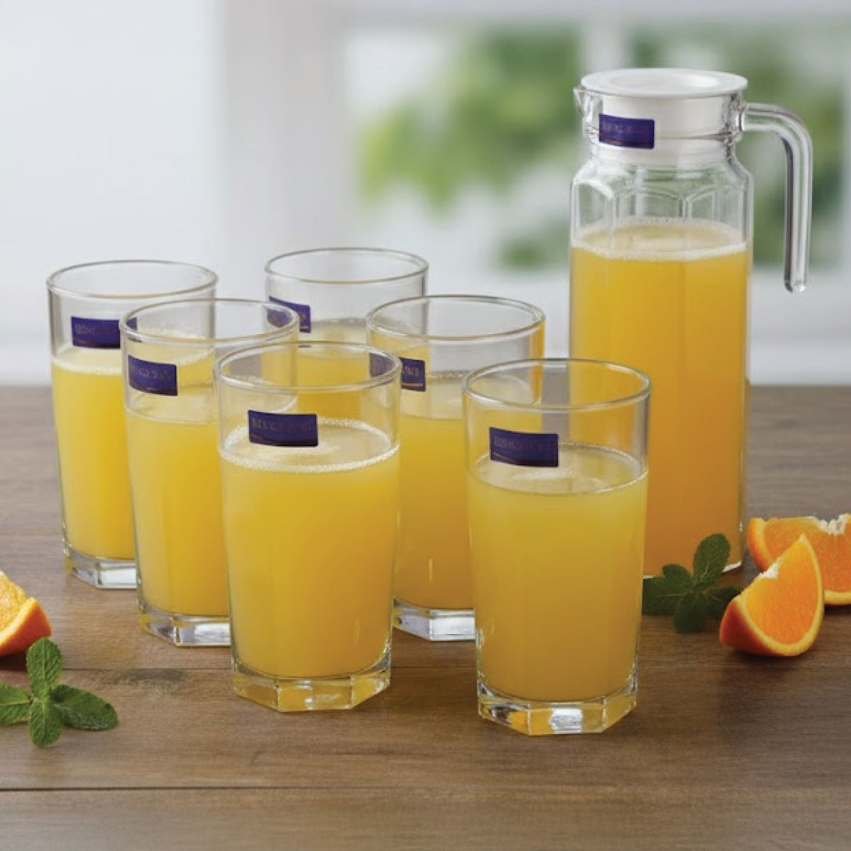7 Pieces Glass Water Set