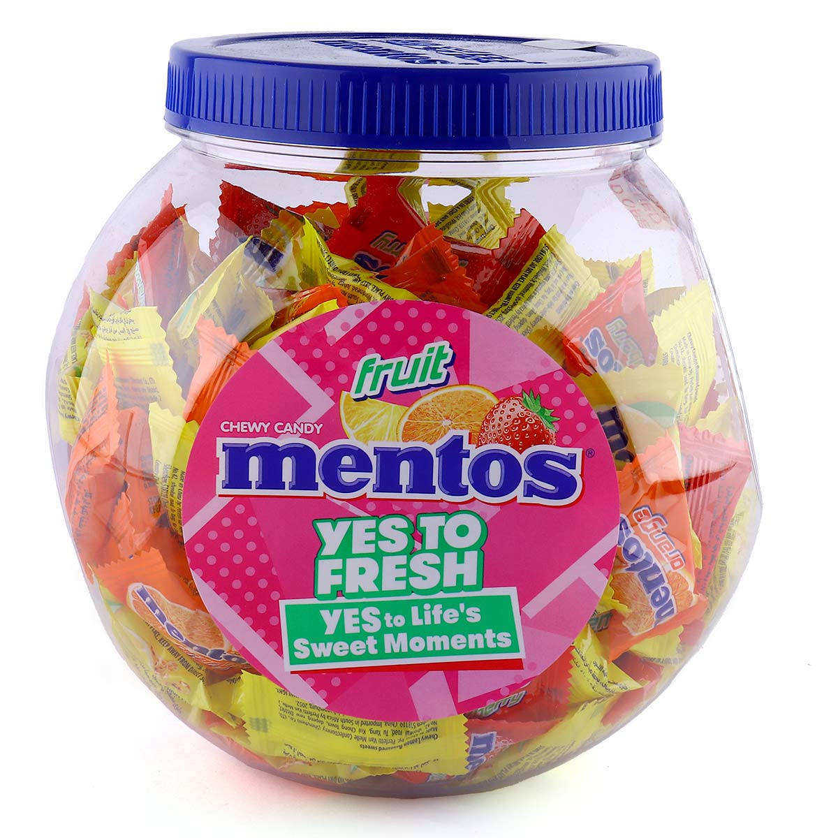 Mentos Yes To Fresh Chewy Candy Jar