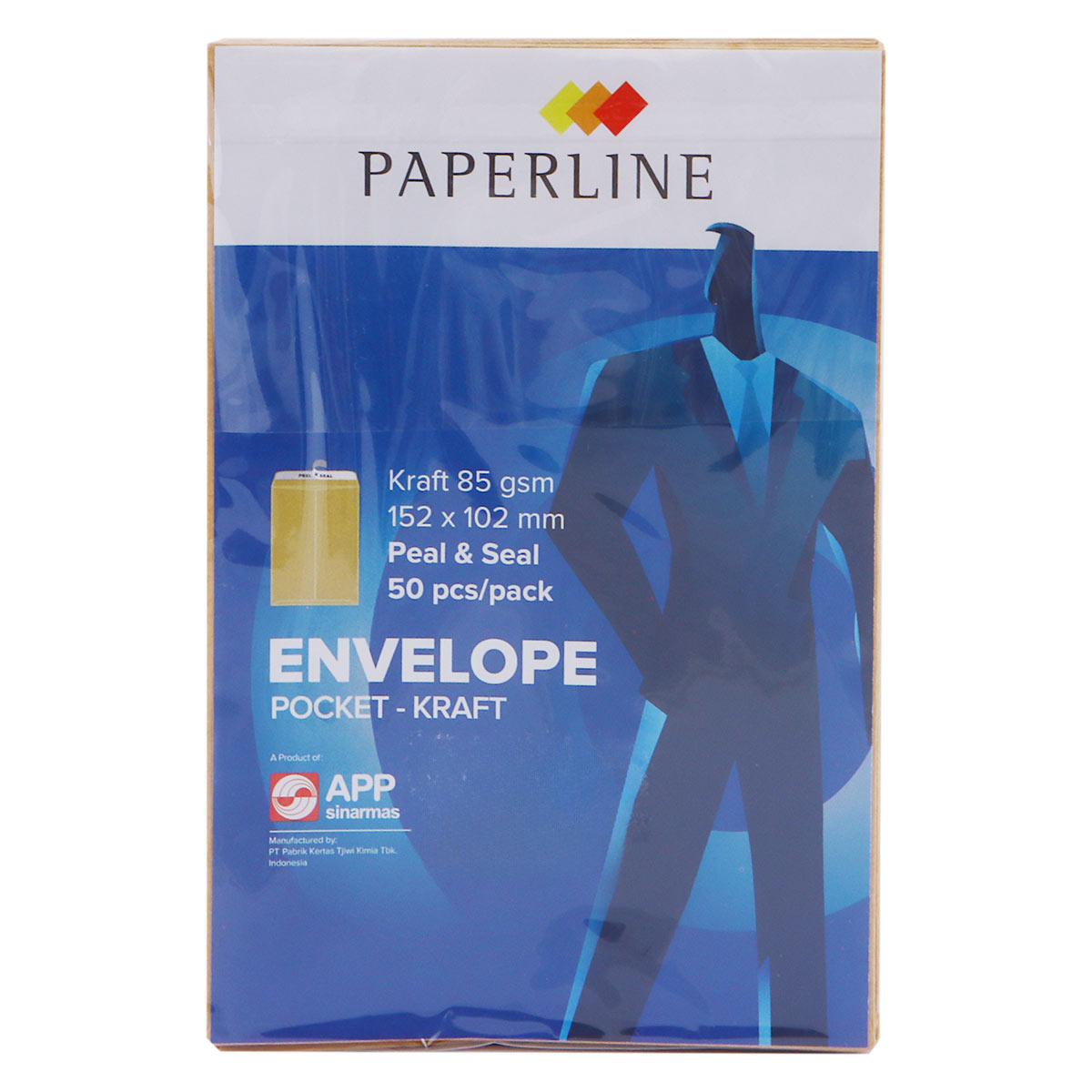 Paperline Brown Envelope 50 Pieces Pack 150x102mm