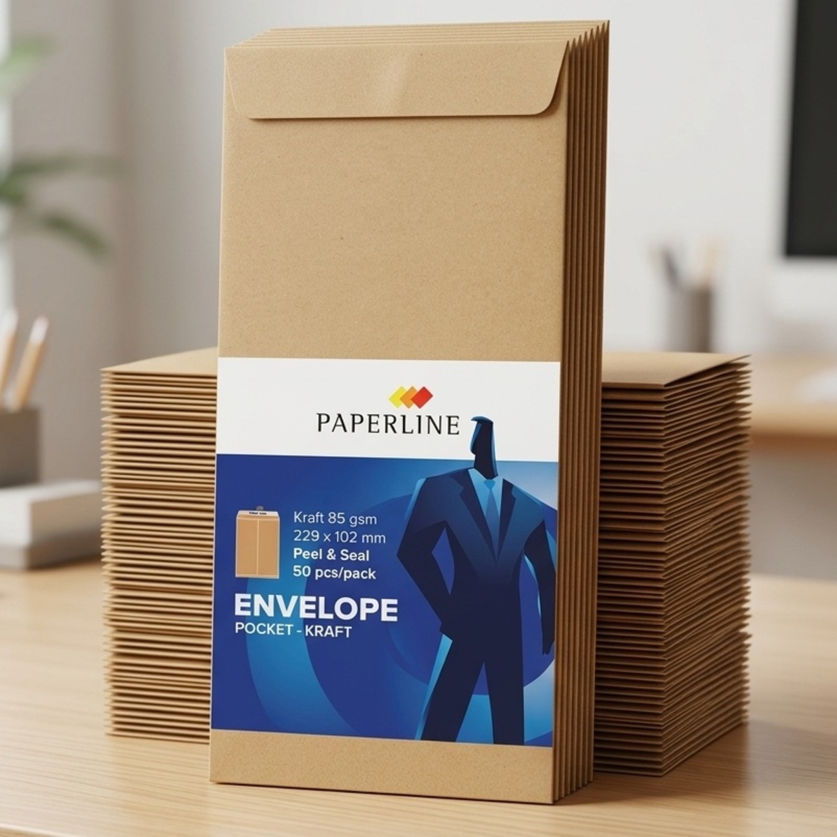 Paperline Envelope Pocket Kraft 10g