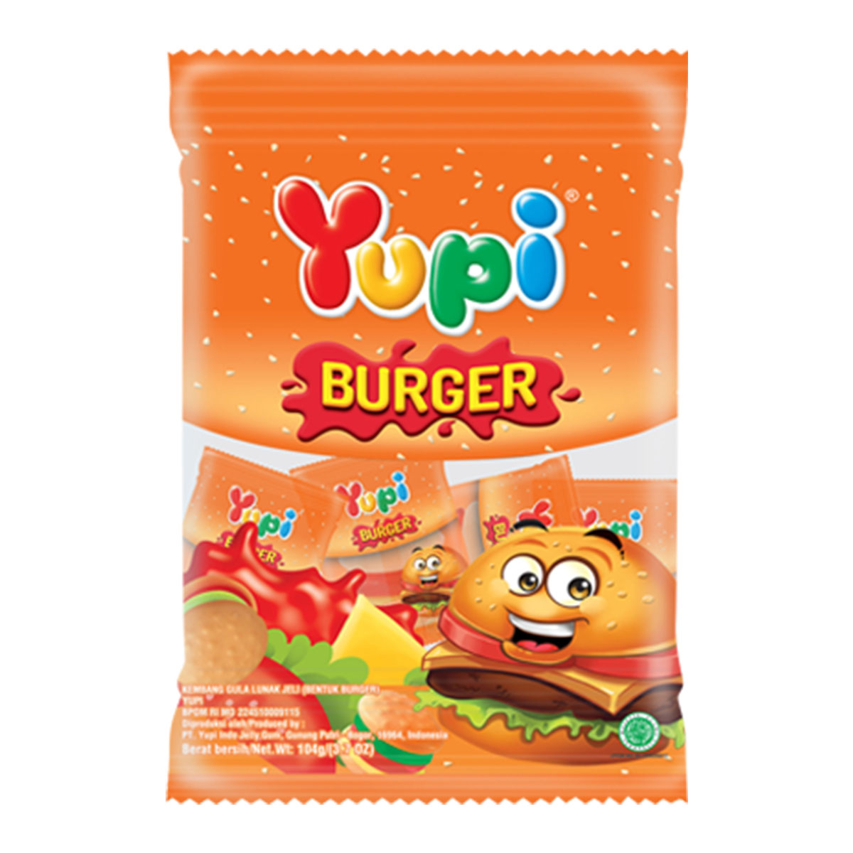 Yupi Burger Bag 112 Gm
