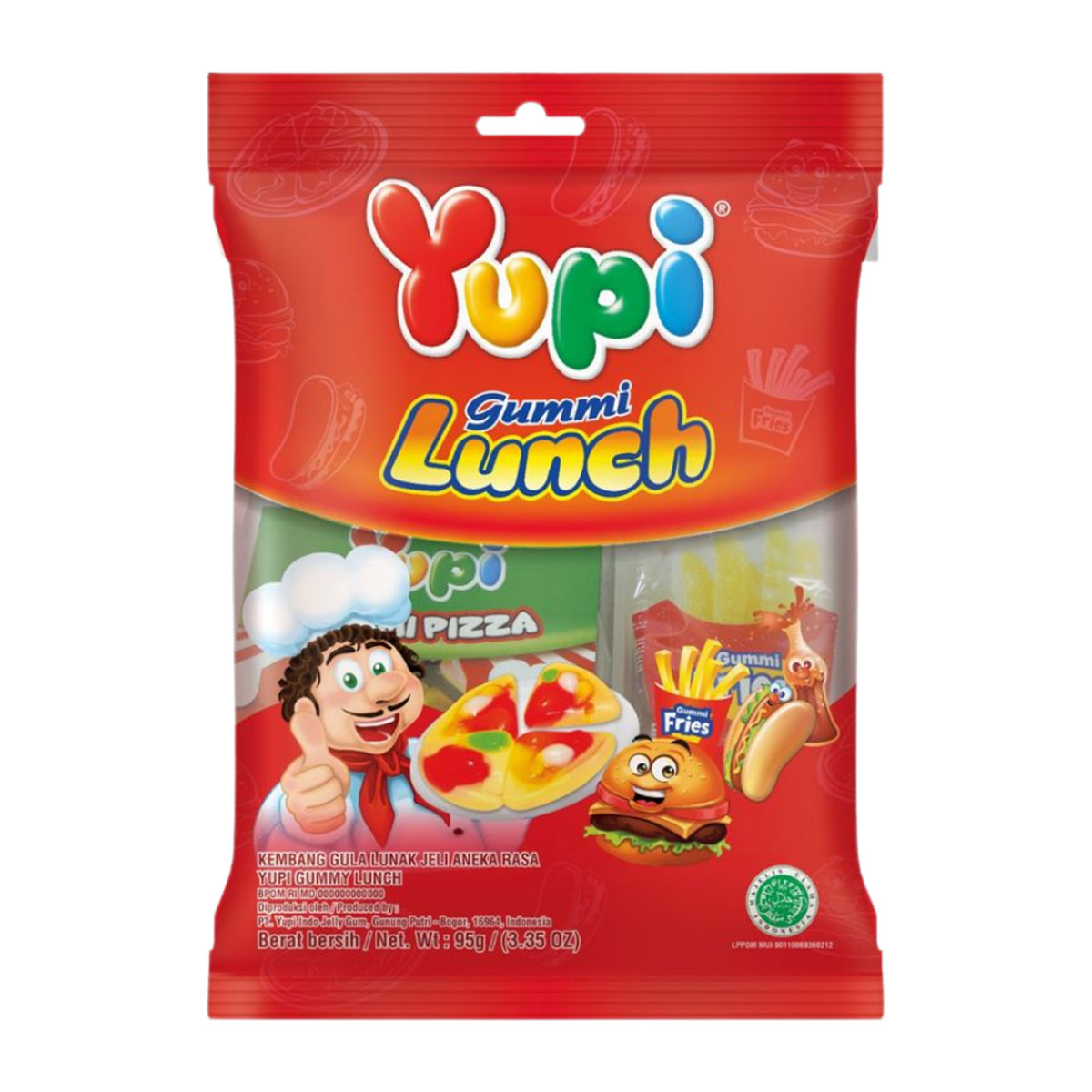 Yupi Gummi Lunch Bag 77 Gm