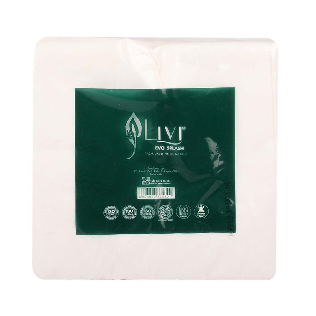 Livi Evo Splash Premium Dinner Napkin 2Ply 50's