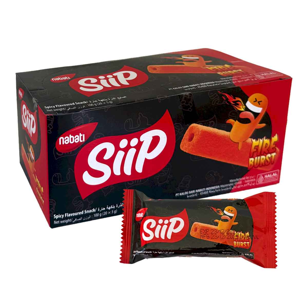 Nabati Siip Fire Burst Snack 20x5g