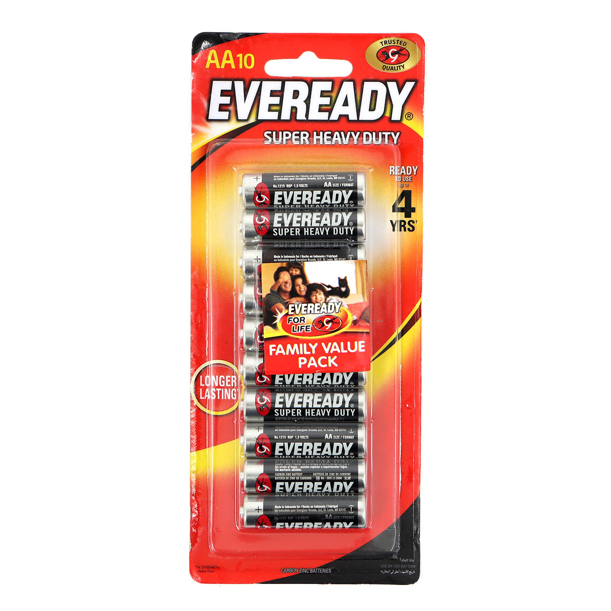 Everyday Super Heavy Duty Batteries 1215 HP 10 AA