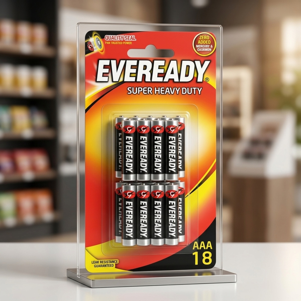 Eveready Super Heavy Duty AAA Batteries 18 Pieces