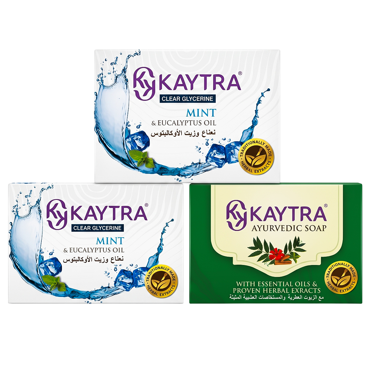 Kaytra Ayurvedic Soap Bar Assorted 1 x 3 Pieces