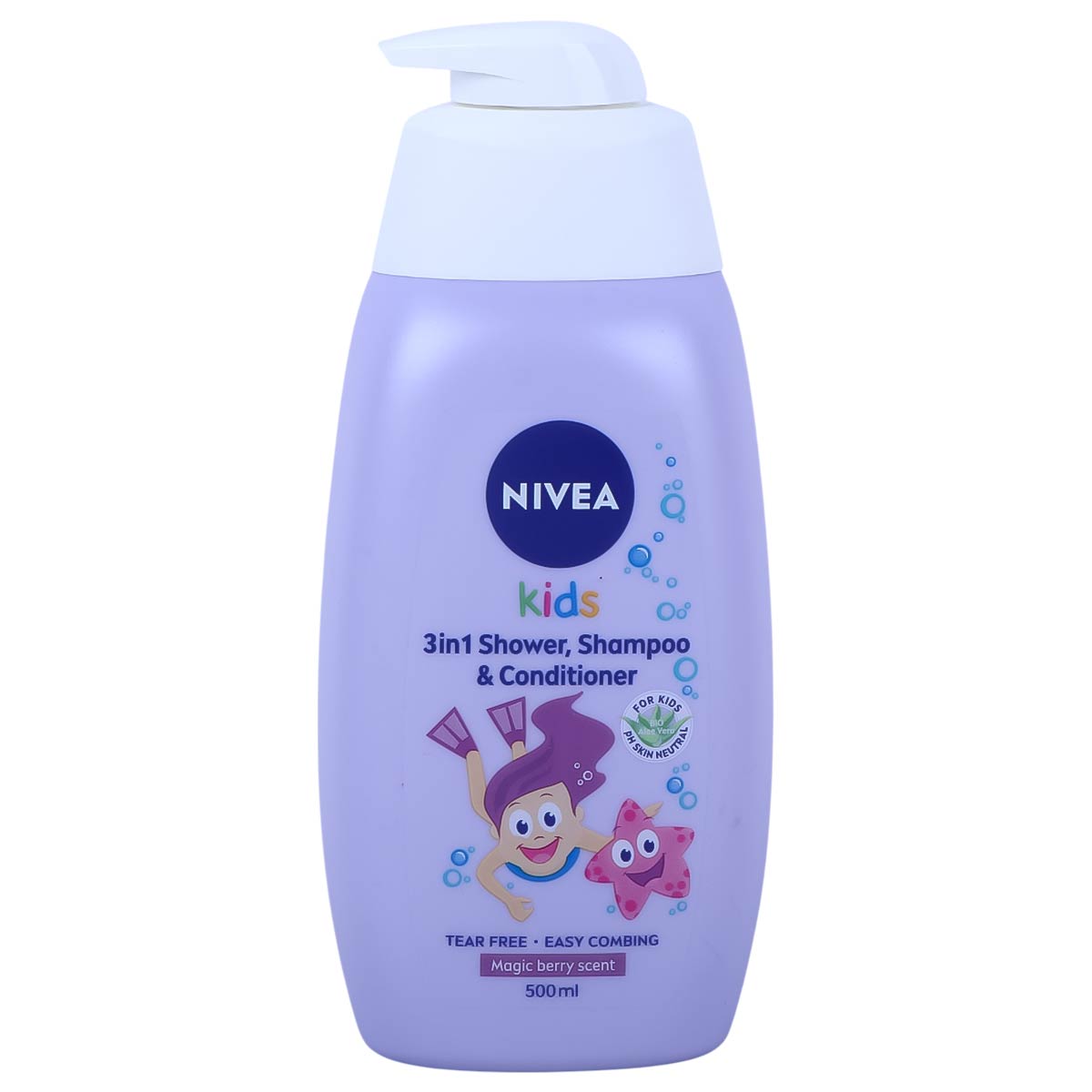Nivea 3 In 1 Magic Berry Scent Kids Shower Shampoo Conditioner 500ml