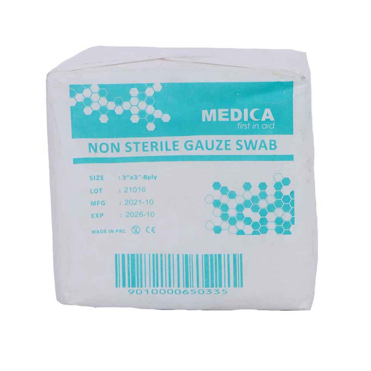 Medica Gauze Swab 7.5cm x 7.5cm - 100 Pcs 