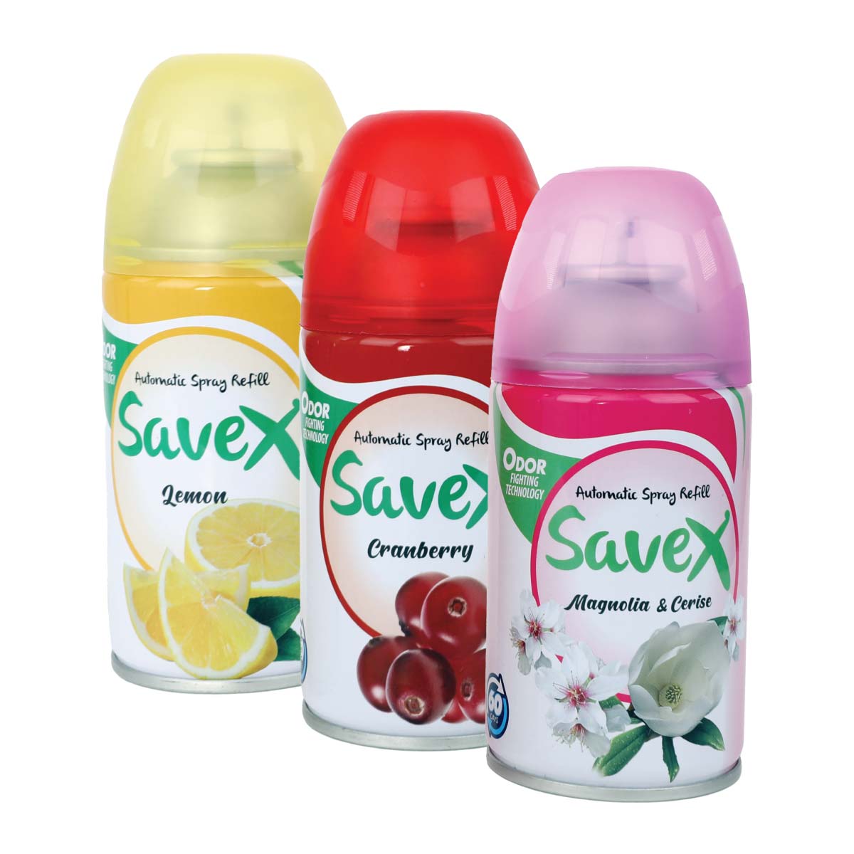Savex Automatic Spray Refill Assorted 3x250ml
